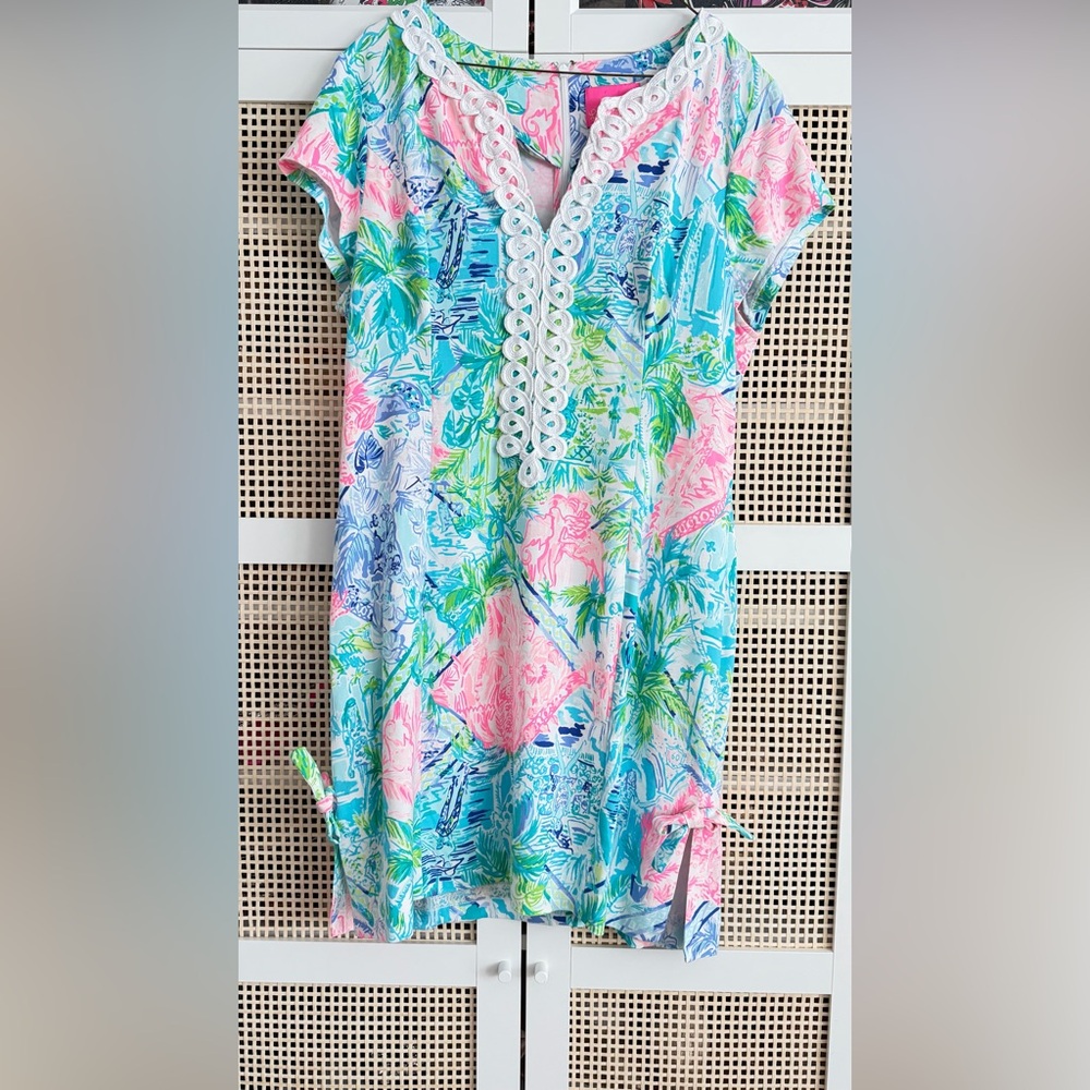 ❌SOLD EUC HTF Cassidy Lilly Pulitzer Multicolor Tropical Print Bohemian Queen